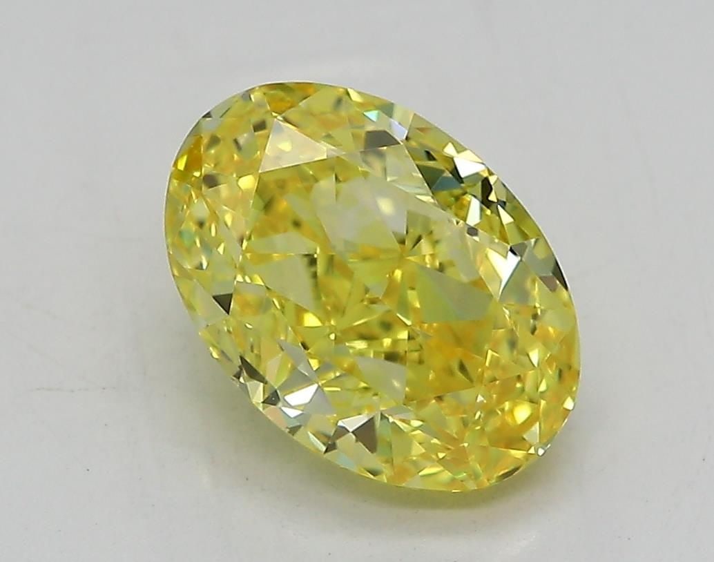 Loose Diamond - OVAL 2.0ct Fancy Vivid Yellow IF: Loose Diamond - OVAL 2.0ct Fancy Vivid Yellow IF Source: This is a real non-mined Diamond that has been grown in a lab Shape: OVAL Carats: 2.0 Color: Fancy Vivid Yellow Certification: IGI Video: