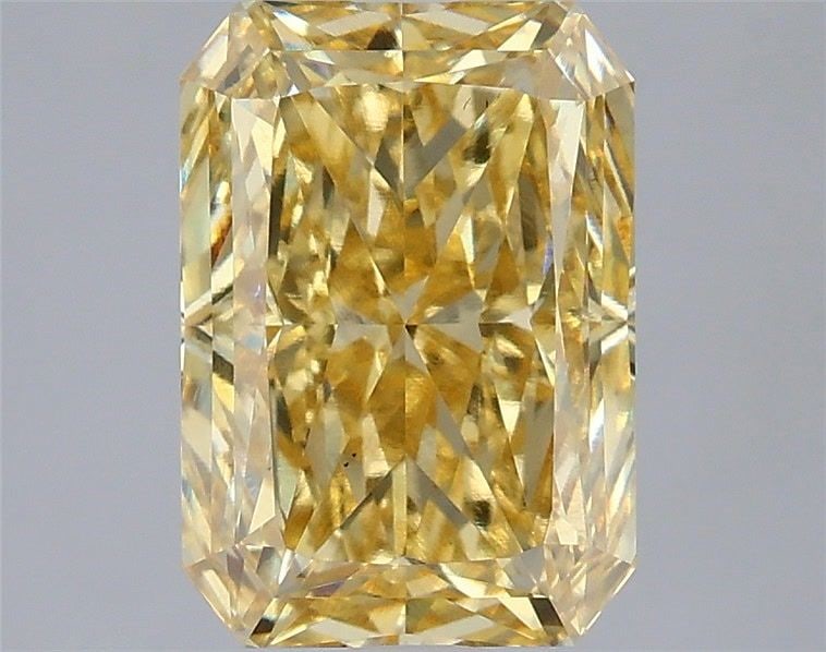 Loose Diamond - RADIANT 3.1ct Fancy Intense Yellow VS2: Loose Diamond - RADIANT 3.1ct Fancy Intense Yellow VS2 Source: This is a real non-mined Diamond that has been grown in a lab Shape: RADIANT Carats: 3.1 Color: Fancy Intense Yellow Certification: IGI V