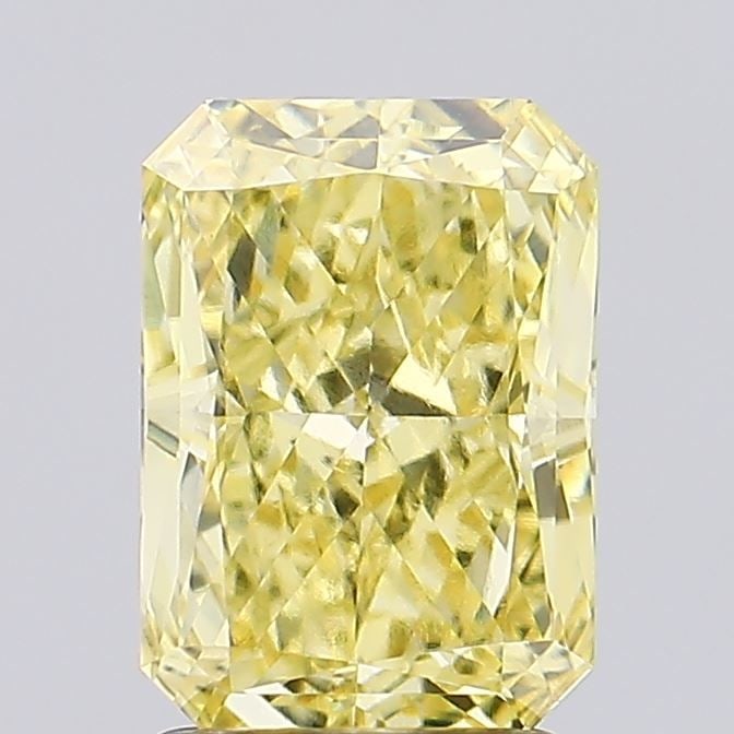 Loose Diamond - RADIANT 2.5ct Fancy Intense Yellow VVS2: Loose Diamond - RADIANT 2.5ct Fancy Intense Yellow VVS2 Source: This is a real non-mined Diamond that has been grown in a lab Shape: RADIANT Carats: 2.5 Color: Fancy Intense Yellow Certification: IGI 
