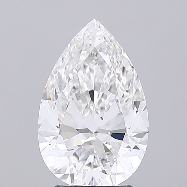 Loose Diamond - PEAR 2.64ct E VS2: Loose Diamond - PEAR 2.64ct E VS2 Source: This is a real non-mined Diamond that has been grown in a lab Shape: PEAR Carats: 2.64 Color: E Clarity: VS2 Certification: IGI Condition: Pre-Owned PLEASE NO