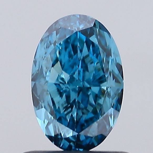Loose Diamond - OVAL 1.03ct Fancy Vivid Greenish Blue VVS2: Loose Diamond - OVAL 1.03ct Fancy Vivid Greenish Blue VVS2 Source: This is a real non-mined Diamond that has been grown in a lab Shape: OVAL Carats: 1.03 Color: Fancy Vivid Greenish Blue Certification