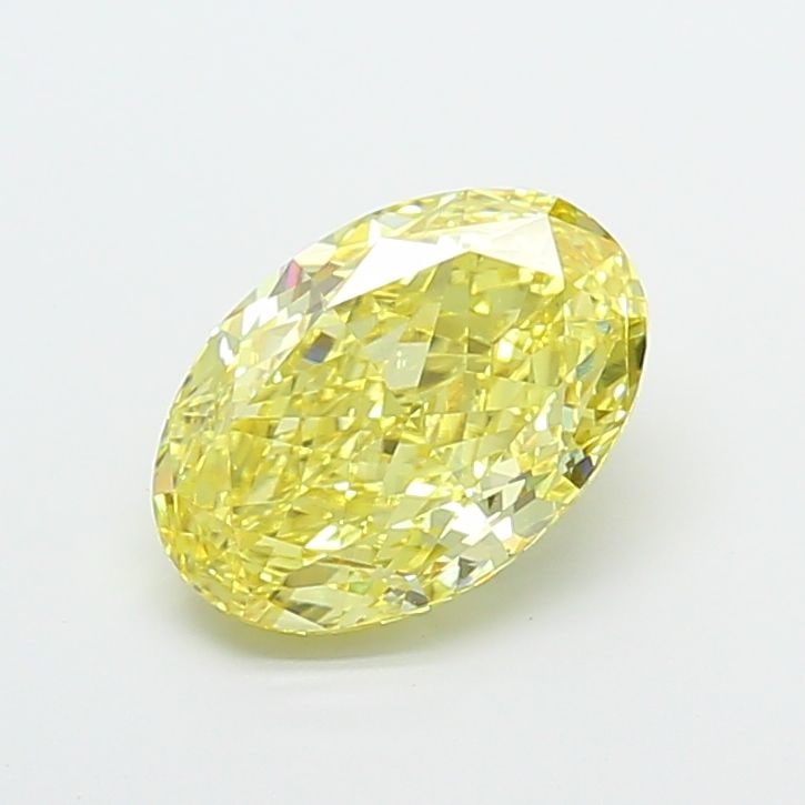 Loose Diamond - OVAL 4.0ct Fancy Intense Yellow VS1: Loose Diamond - OVAL 4.0ct Fancy Intense Yellow VS1 Source: This is a real non-mined Diamond that has been grown in a lab Shape: OVAL Carats: 4.0 Color: Fancy Intense Yellow Certification: IGI Video: