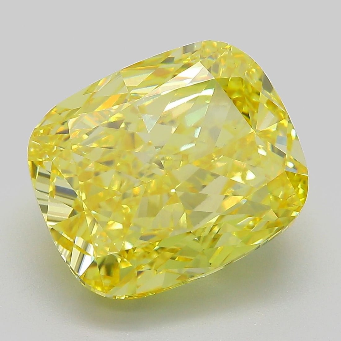 Loose Diamond - CUSHION MODIFIED 9.01ct Fancy Vivid Yellow VS2: Loose Diamond - CUSHION MODIFIED 9.01ct Fancy Vivid Yellow VS2 Source: This is a real non-mined Diamond that has been grown in a lab Shape: CUSHION MODIFIED Carats: 9.01 Color: Fancy Vivid Yellow Cert