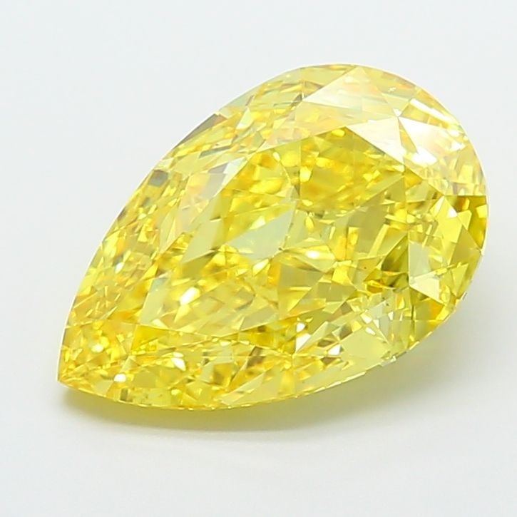 Loose Diamond - PEAR 7.0ct Fancy Vivid Yellow VS1: Loose Diamond - PEAR 7.0ct Fancy Vivid Yellow VS1 Source: This is a real non-mined Diamond that has been grown in a lab Shape: PEAR Carats: 7.0 Color: Fancy Vivid Yellow Certification: IGI Video: