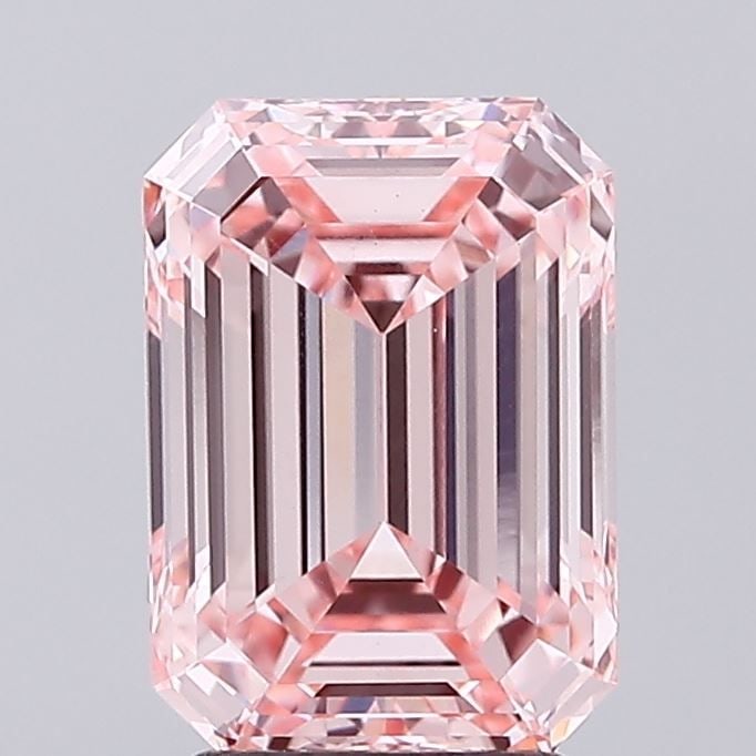 Loose Diamond - EMERALD 3.06ct Fancy Intense Pink VVS2: Loose Diamond - EMERALD 3.06ct Fancy Intense Pink VVS2 Source: This is a real non-mined Diamond that has been grown in a lab Shape: EMERALD Carats: 3.06 Color: Fancy Intense Pink Certification: IGI Vi