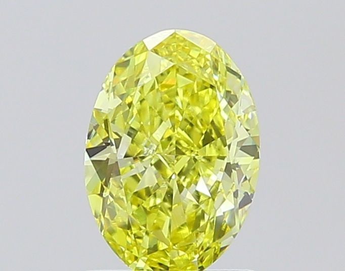 Loose Diamond - OVAL 1.08ct Fancy Intense Yellow VS1: Loose Diamond - OVAL 1.08ct Fancy Intense Yellow VS1 Source: This is a real non-mined Diamond that has been grown in a lab Shape: OVAL Carats: 1.08 Color: Fancy Intense Yellow Certification: IGI PLEAS