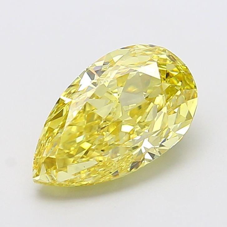 Loose Diamond - PEAR 4.03ct Fancy Intense Yellow VS1: Loose Diamond - PEAR 4.03ct Fancy Intense Yellow VS1 Source: This is a real non-mined Diamond that has been grown in a lab Shape: PEAR Carats: 4.03 Color: Fancy Intense Yellow Certification: IGI Video