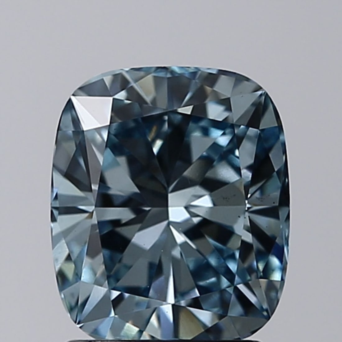 Loose Diamond - CUSHION BRILLIANT 1.72ct Fancy Intense Blue VS2: Loose Diamond - CUSHION BRILLIANT 1.72ct Fancy Intense Blue VS2 Source: This is a real non-mined Diamond that has been grown in a lab Shape: CUSHION BRILLIANT Carats: 1.72 Color: Fancy Intense Blue Ce