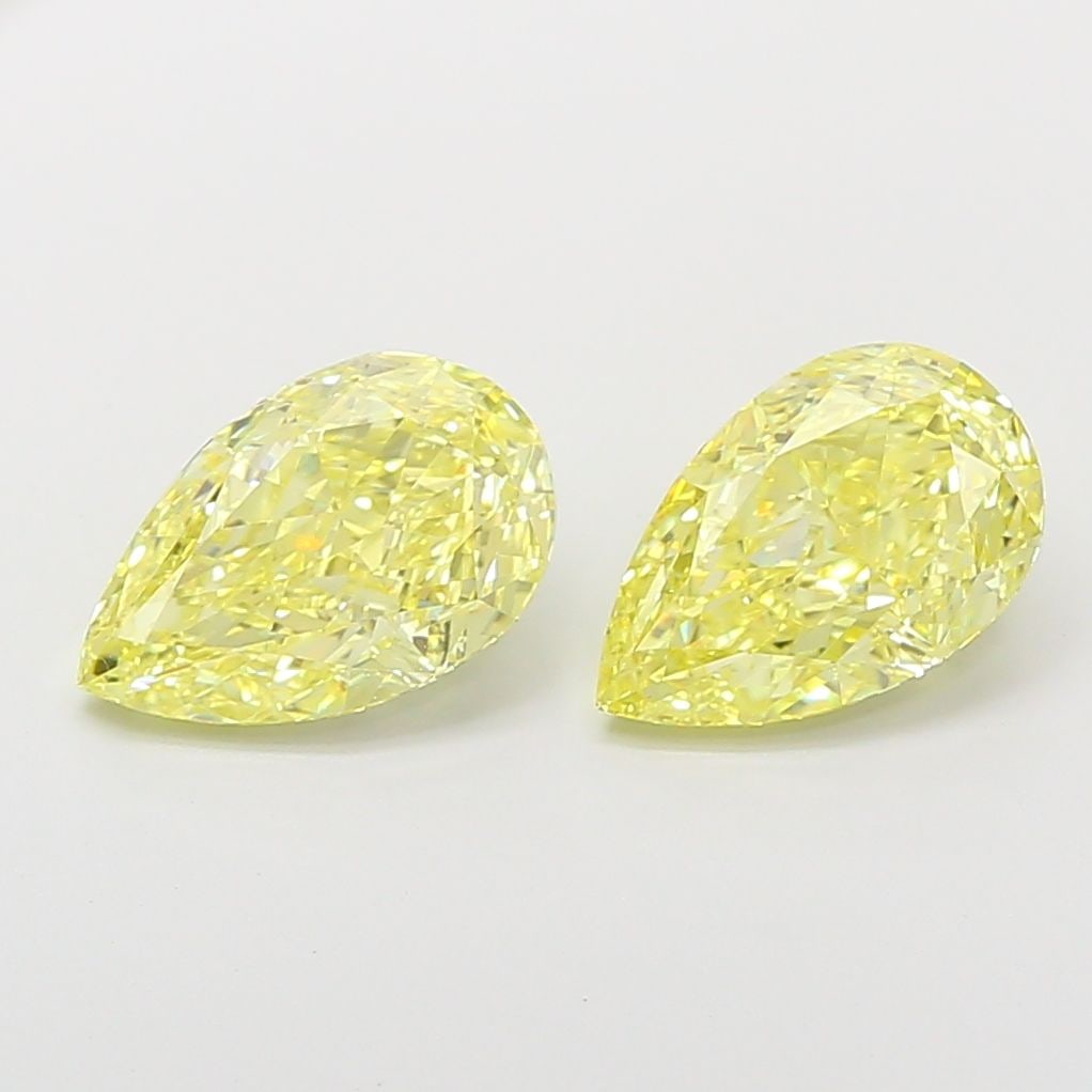 Loose Diamond - PEAR 2.07ct Fancy Light Yellow VVS2: Loose Diamond - PEAR 2.07ct Fancy Light Yellow VVS2 Source: This is a real non-mined Diamond that has been grown in a lab Shape: PEAR Carats: 2.07 Color: Fancy Light Yellow Certification: IGI Video: