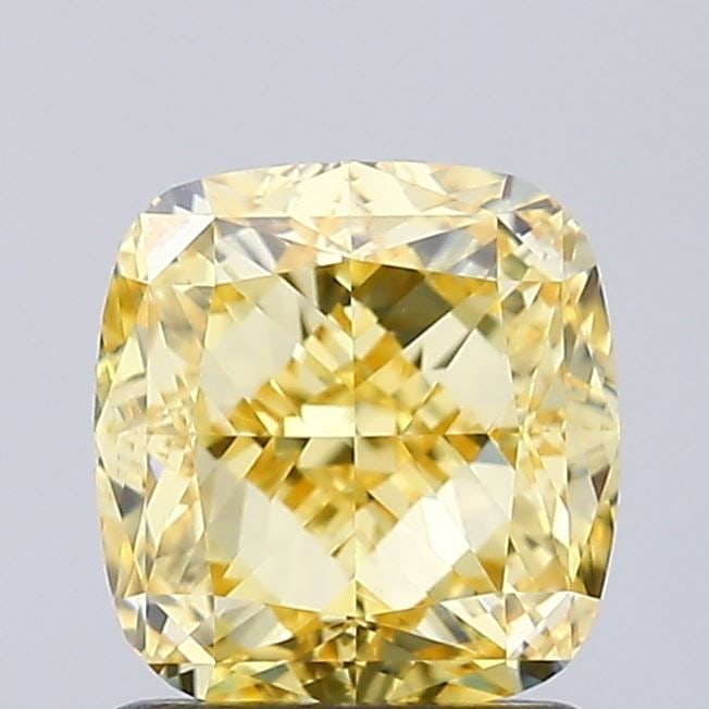 Loose Diamond - CUSHION MODIFIED 1.52ct Fancy Intense Yellow VS1 (1 of 1)