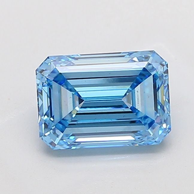 Loose Diamond - EMERALD 3.41ct Fancy Vivid Blue VS1: Loose Diamond - EMERALD 3.41ct Fancy Vivid Blue VS1 Source: This is a real non-mined Diamond that has been grown in a lab Shape: EMERALD Carats: 3.41 Color: Fancy Vivid Blue Certification: IGI Video: