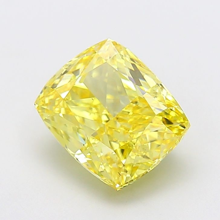 Loose Diamond - CUSHION MODIFIED 4.01ct Fancy Vivid Yellow SI1: Loose Diamond - CUSHION MODIFIED 4.01ct Fancy Vivid Yellow SI1 Source: This is a real non-mined Diamond that has been grown in a lab Shape: CUSHION MODIFIED Carats: 4.01 Color: Fancy Vivid Yellow Cert