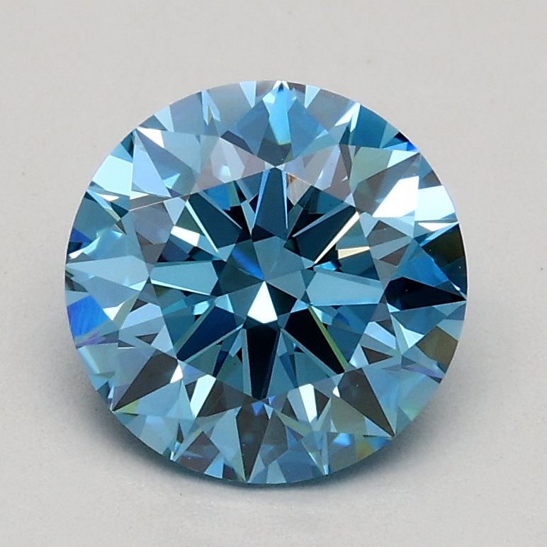 Ideal Loose Diamond - ROUND 1.22ct Fancy Vivid Blue VVS2: Ideal Loose Diamond - ROUND 1.22ct Fancy Vivid Blue VVS2 Source: This is a real non-mined Diamond that has been grown in a lab Shape: ROUND Carats: 1.22 Color: Fancy Vivid Blue Certification: IGI Vide