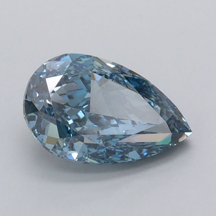 Loose Diamond - PEAR 1.03ct Fancy Vivid Blue VVS2: Loose Diamond - PEAR 1.03ct Fancy Vivid Blue VVS2 Source: This is a real non-mined Diamond that has been grown in a lab Shape: PEAR Carats: 1.03 Color: Fancy Vivid Blue Certification: IGI Video: