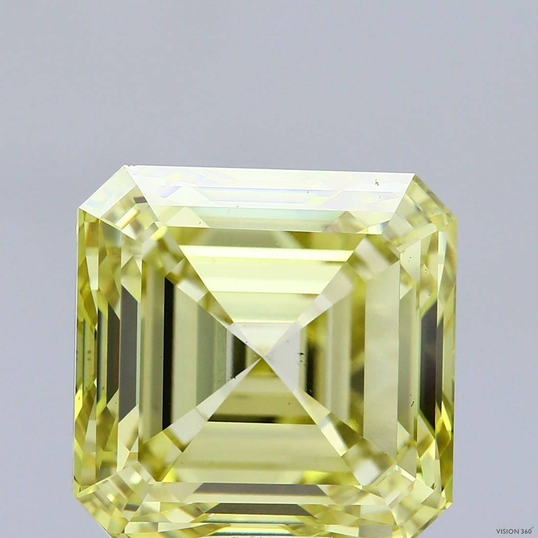 Loose Diamond - ASSCHER 15.06ct Fancy Intense Yellow VS1: Loose Diamond - ASSCHER 15.06ct Fancy Intense Yellow VS1 Source: This is a real non-mined Diamond that has been grown in a lab Shape: ASSCHER Carats: 15.06 Color: Fancy Intense Yellow Certification: