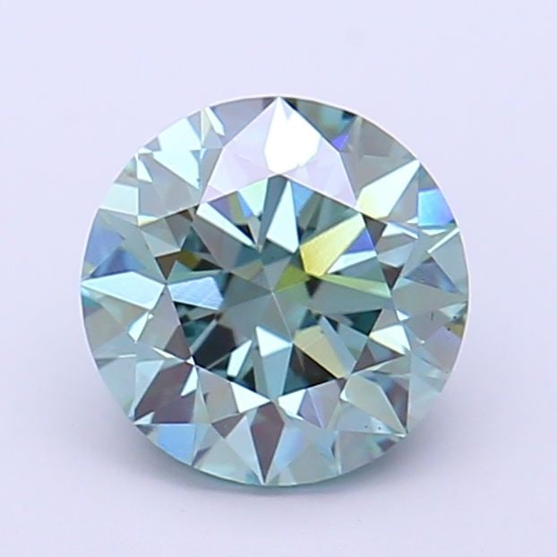Loose Diamond - ROUND 1.77ct Fancy Intense Green Blue VS1 (1 of 1)