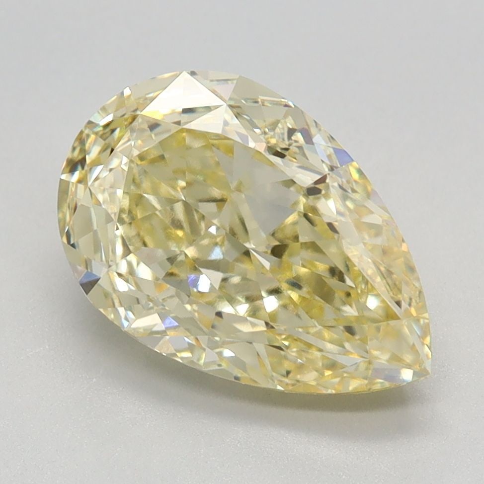 Loose Diamond - PEAR 2.69ct Fancy Intense Yellow VS1: Loose Diamond - PEAR 2.69ct Fancy Intense Yellow VS1 Source: This is a real non-mined Diamond that has been grown in a lab Shape: PEAR Carats: 2.69 Color: Fancy Intense Yellow Certification: IGI Video