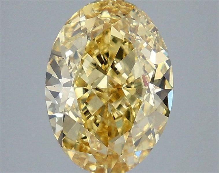 Loose Diamond - OVAL 3.55ct Fancy Intense Yellow VS1: Loose Diamond - OVAL 3.55ct Fancy Intense Yellow VS1 Source: This is a real non-mined Diamond that has been grown in a lab Shape: OVAL Carats: 3.55 Color: Fancy Intense Yellow Certification: IGI Video
