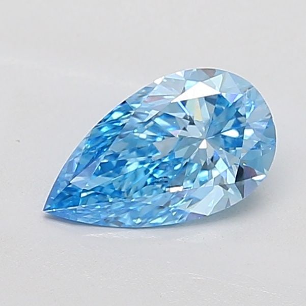 Loose Diamond - PEAR 0.97ct Fancy Vivid Blue VS2: Loose Diamond - PEAR 0.97ct Fancy Vivid Blue VS2 Source: This is a real non-mined Diamond that has been grown in a lab Shape: PEAR Carats: 0.97 Color: Fancy Vivid Blue Certification: IGI Video: