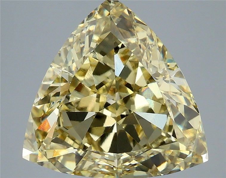 Loose Diamond - TRIANGULAR 6.98ct Fancy Intense Yellow VS1: Loose Diamond - TRIANGULAR 6.98ct Fancy Intense Yellow VS1 Source: This is a real non-mined Diamond that has been grown in a lab Shape: TRIANGULAR Carats: 6.98 Color: Fancy Intense Yellow Certificatio