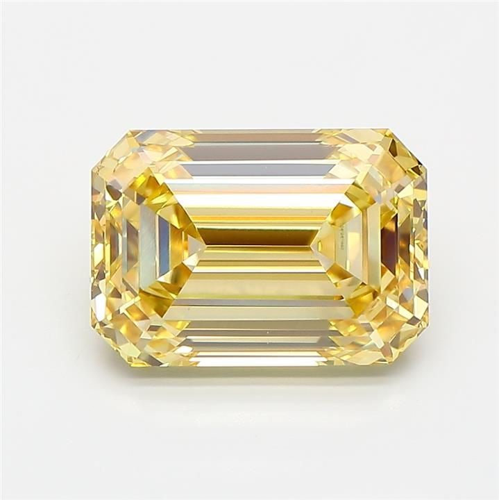 Loose Diamond - EMERALD 3.8ct Fancy Intense Yellow VVS2: Loose Diamond - EMERALD 3.8ct Fancy Intense Yellow VVS2 Source: This is a real non-mined Diamond that has been grown in a lab Shape: EMERALD Carats: 3.8 Color: Fancy Intense Yellow Certification: IGI 