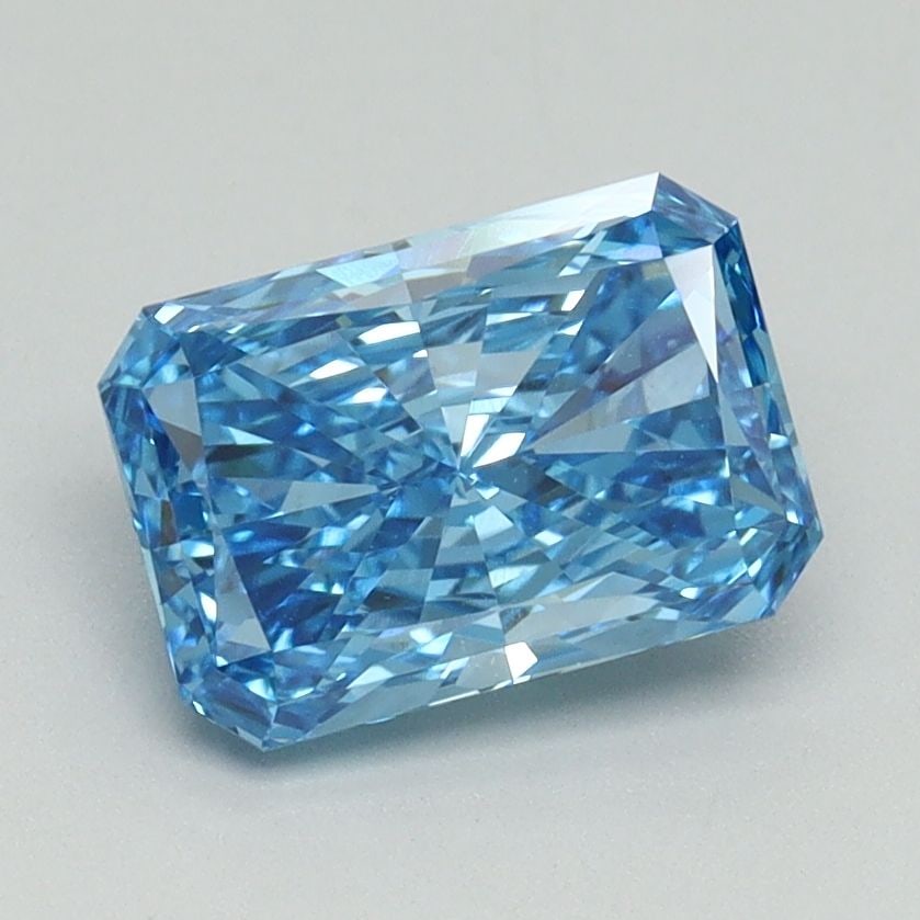Loose Diamond - RADIANT 1.51ct Fancy Vivid Blue VVS2: Loose Diamond - RADIANT 1.51ct Fancy Vivid Blue VVS2 Source: This is a real non-mined Diamond that has been grown in a lab Shape: RADIANT Carats: 1.51 Color: Fancy Vivid Blue Certification: IGI Video: