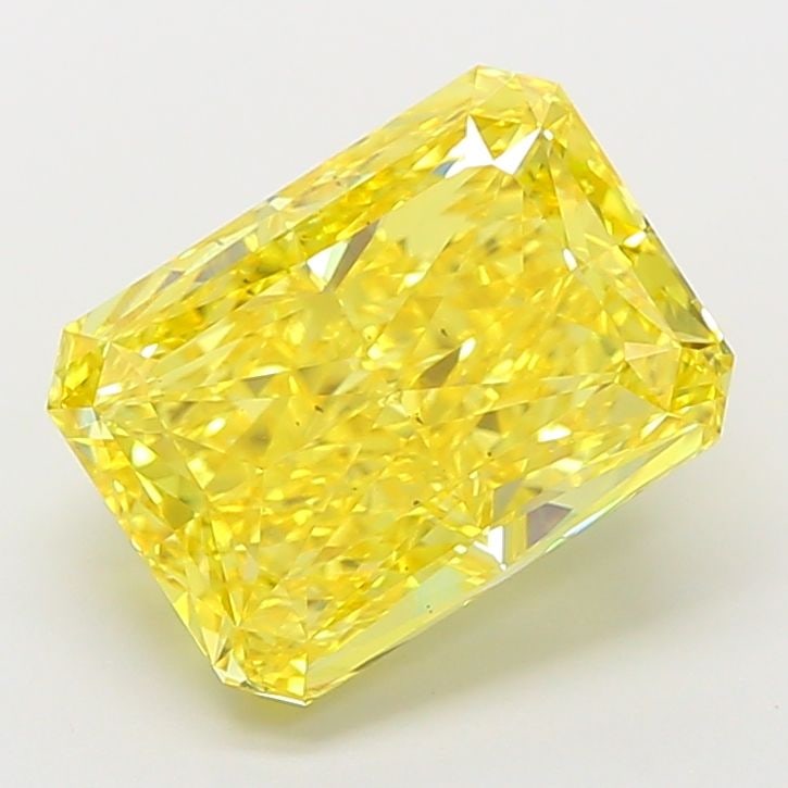 Loose Diamond - RADIANT 5.03ct Fancy Vivid Yellow VS2: Loose Diamond - RADIANT 5.03ct Fancy Vivid Yellow VS2 Source: This is a real non-mined Diamond that has been grown in a lab Shape: RADIANT Carats: 5.03 Color: Fancy Vivid Yellow Certification: IGI Vid