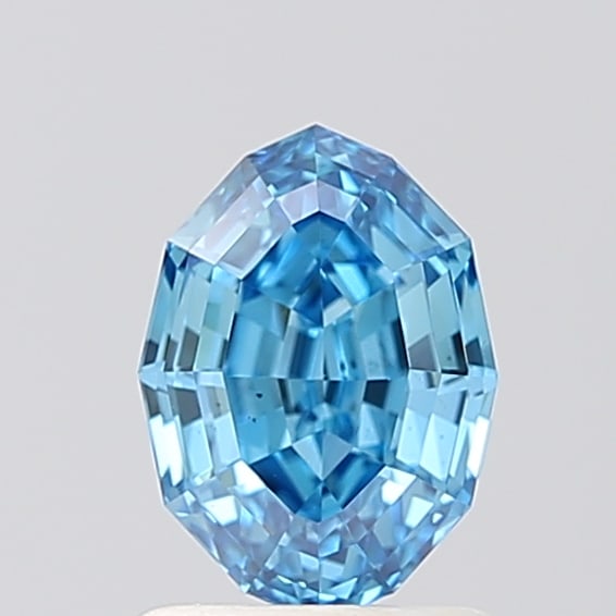 Loose Diamond - OVAL STEP CUT 1.13ct BLUE VS1: Loose Diamond - OVAL STEP CUT 1.13ct BLUE VS1 Source: This is a real non-mined Diamond that has been grown in a lab Shape: OVAL STEP CUT Carats: 1.13 Color: BLUE Clarity: VS1 Certification: IGI Condit