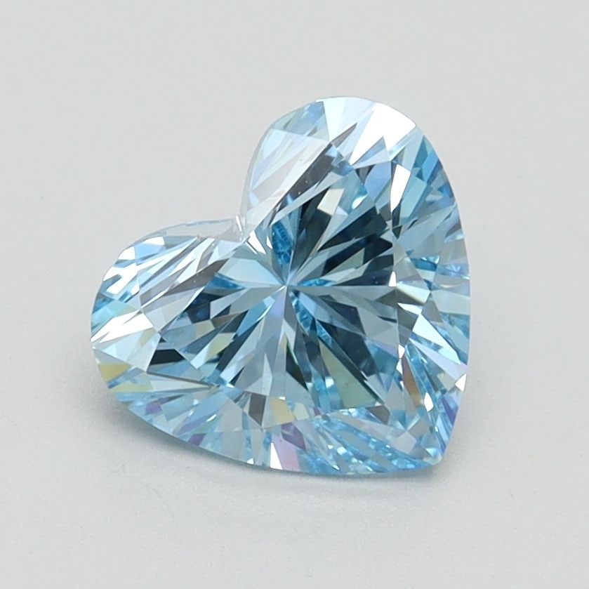 Loose Diamond - HEART 1.41ct Fancy Intense Blue VVS2: Loose Diamond - HEART 1.41ct Fancy Intense Blue VVS2 Source: This is a real non-mined Diamond that has been grown in a lab Shape: HEART Carats: 1.41 Color: Fancy Intense Blue Certification: IGI Video: