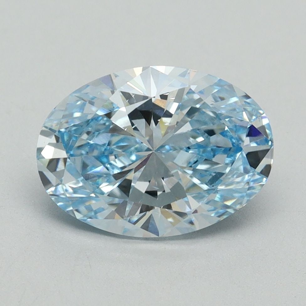 Loose Diamond - OVAL 2.02ct Fancy Vivid Blue VS2: Loose Diamond - OVAL 2.02ct Fancy Vivid Blue VS2 Source: This is a real non-mined Diamond that has been grown in a lab Shape: OVAL Carats: 2.02 Color: Fancy Vivid Blue Certification: IGI Video: