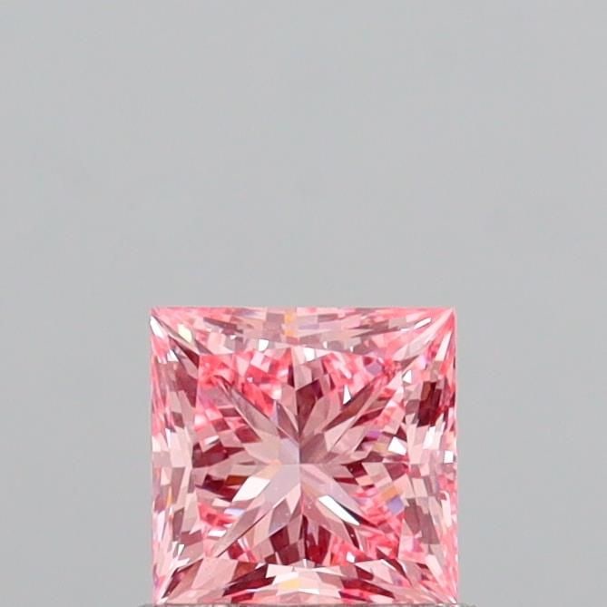 Loose Diamond - PRINCESS 0.98ct Fancy Vivid Pink VS1: Loose Diamond - PRINCESS 0.98ct Fancy Vivid Pink VS1 Source: This is a real non-mined Diamond that has been grown in a lab Shape: PRINCESS Carats: 0.98 Color: Fancy Vivid Pink Certification: IGI Video