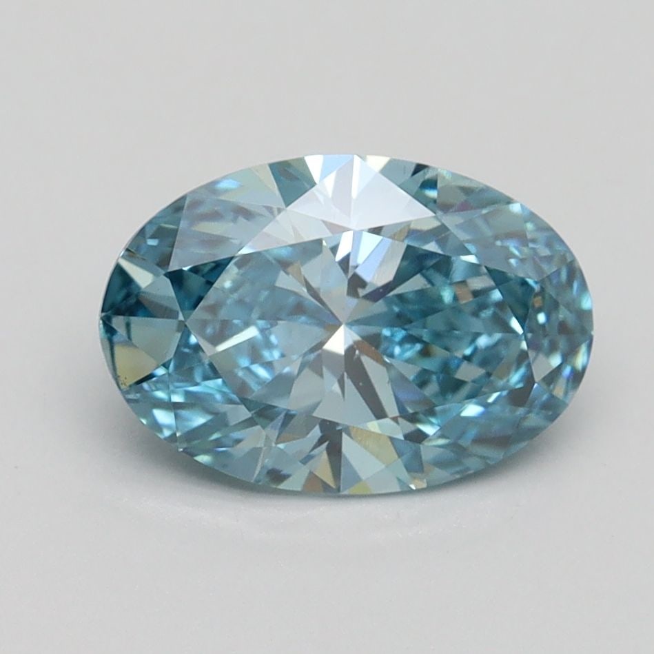 Loose Diamond - OVAL 1.59ct Fancy Vivid Blue VS2: Loose Diamond - OVAL 1.59ct Fancy Vivid Blue VS2 Source: This is a real non-mined Diamond that has been grown in a lab Shape: OVAL Carats: 1.59 Color: Fancy Vivid Blue Certification: IGI Video: