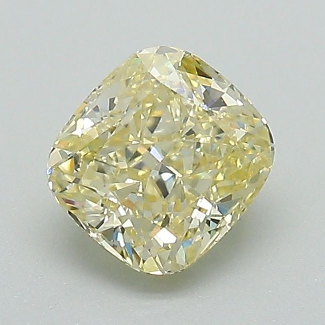 Loose Diamond - CUSHION BRILLIANT 1.0ct Fancy Yellow VS1: Loose Diamond - CUSHION BRILLIANT 1.0ct Fancy Yellow VS1 Source: This is a real non-mined Diamond that has been grown in a lab Shape: CUSHION BRILLIANT Carats: 1.0 Color: Fancy Yellow Certification: I