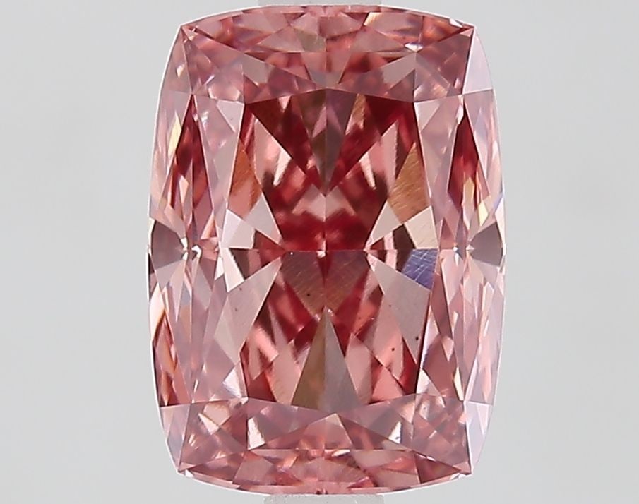 Loose Diamond - CUSHION MODIFIED 2.09ct Fancy Vivid Brownish Pink VS1: Loose Diamond - CUSHION MODIFIED 2.09ct Fancy Vivid Brownish Pink VS1 Source: This is a real non-mined Diamond that has been grown in a lab Shape: CUSHION MODIFIED Carats: 2.09 Color: Fancy Vivid Brow