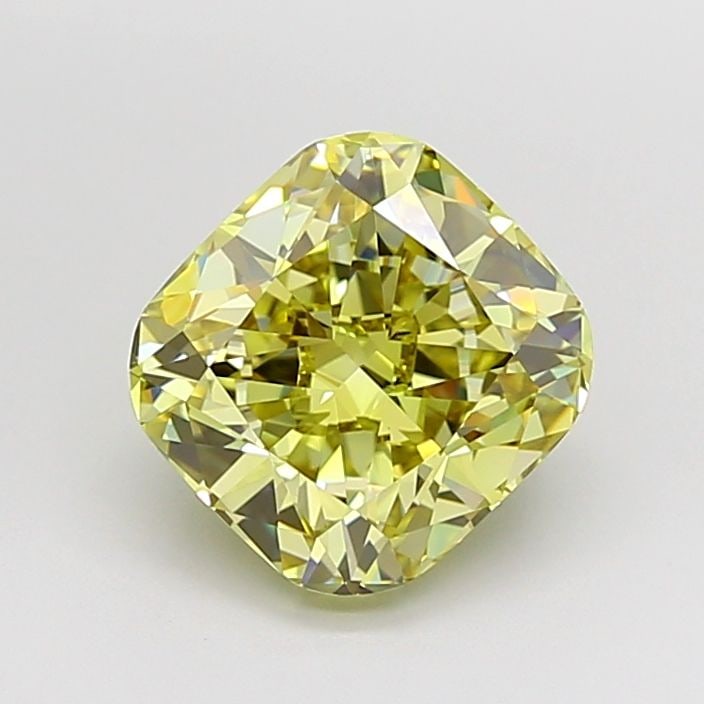 Loose Diamond - CUSHION MODIFIED 3.59ct Fancy Light Yellow VVS1: Loose Diamond - CUSHION MODIFIED 3.59ct Fancy Light Yellow VVS1 Source: This is a real non-mined Diamond that has been grown in a lab Shape: CUSHION MODIFIED Carats: 3.59 Color: Fancy Light Yellow Cer