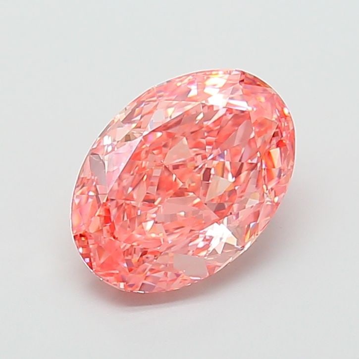Loose Diamond - OVAL 5.01ct Fancy Vivid Pink VVS2: Loose Diamond - OVAL 5.01ct Fancy Vivid Pink VVS2 Source: This is a real non-mined Diamond that has been grown in a lab Shape: OVAL Carats: 5.01 Color: Fancy Vivid Pink Certification: IGI Video: