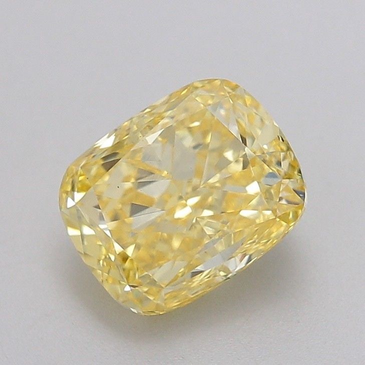 Loose Diamond - CUSHION MODIFIED 2.51ct Fancy Intense Yellow VS2: Loose Diamond - CUSHION MODIFIED 2.51ct Fancy Intense Yellow VS2 Source: This is a real non-mined Diamond that has been grown in a lab Shape: CUSHION MODIFIED Carats: 2.51 Color: Fancy Intense Yellow 