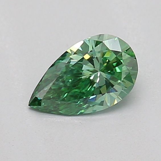 Loose Diamond - PEAR 0.24ct Fancy Vivid Green VS1: Loose Diamond - PEAR 0.24ct Fancy Vivid Green VS1 Source: This is a real non-mined Diamond that has been grown in a lab Shape: PEAR Carats: 0.24 Color: Fancy Vivid Green Certification: IGI PLEASE NOTE