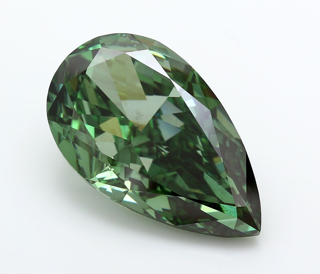 Loose Diamond - PEAR 20.1ct Fancy Vivid Green VS2 (1 of 1)