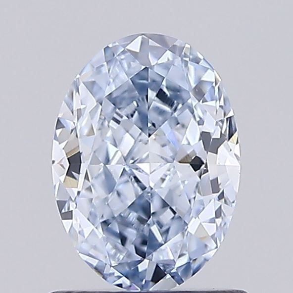 Loose Diamond - OVAL 1.06ct Fancy Light Blue VVS2: Loose Diamond - OVAL 1.06ct Fancy Light Blue VVS2 Source: This is a real non-mined Diamond that has been grown in a lab Shape: OVAL Carats: 1.06 Color: Fancy Light Blue Certification: IGI Video: