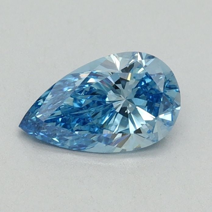 Loose Diamond - PEAR 0.52ct Fancy Vivid Blue VVS2: Loose Diamond - PEAR 0.52ct Fancy Vivid Blue VVS2 Source: This is a real non-mined Diamond that has been grown in a lab Shape: PEAR Carats: 0.52 Color: Fancy Vivid Blue Certification: IGI Video: