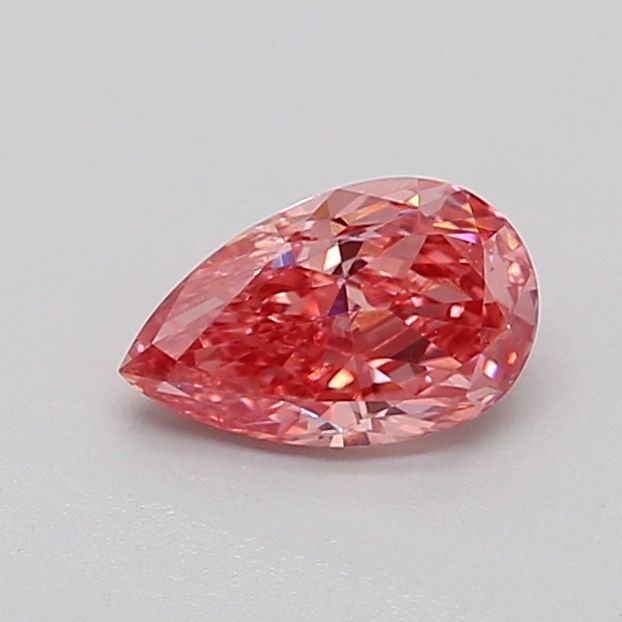 Loose Diamond - PEAR 0.58ct Fancy Vivid Pink VS1: Loose Diamond - PEAR 0.58ct Fancy Vivid Pink VS1 Source: This is a real non-mined Diamond that has been grown in a lab Shape: PEAR Carats: 0.58 Color: Fancy Vivid Pink Certification: IGI Video: