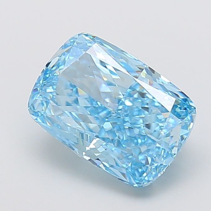 Loose Diamond - CUSHION MODIFIED 4.01ct Fancy Vivid Blue VS1: Loose Diamond - CUSHION MODIFIED 4.01ct Fancy Vivid Blue VS1 Source: This is a real non-mined Diamond that has been grown in a lab Shape: CUSHION MODIFIED Carats: 4.01 Color: Fancy Vivid Blue Certific