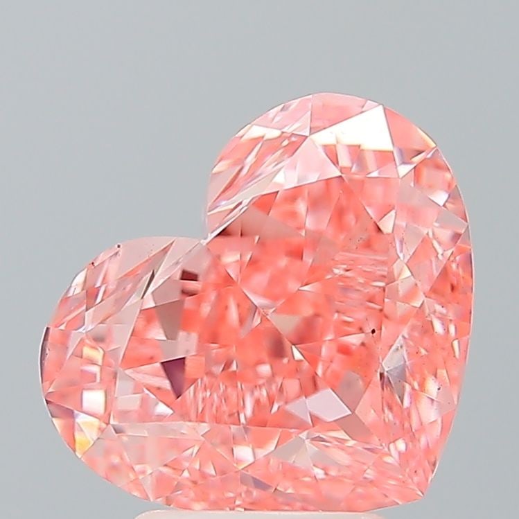 Loose Diamond - HEART 4.12ct Fancy Vivid Pink VS2: Loose Diamond - HEART 4.12ct Fancy Vivid Pink VS2 Source: This is a real non-mined Diamond that has been grown in a lab Shape: HEART Carats: 4.12 Color: Fancy Vivid Pink Certification: IGI Video: