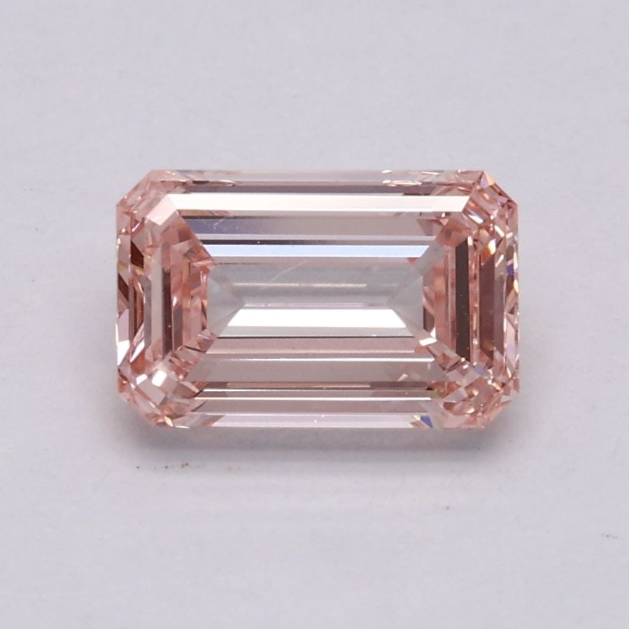 Loose Diamond - EMERALD 0.92ct Fancy Pink VS1: Loose Diamond - EMERALD 0.92ct Fancy Pink VS1 Source: This is a real non-mined Diamond that has been grown in a lab Shape: EMERALD Carats: 0.92 Color: Fancy Pink Certification: IGI Video: