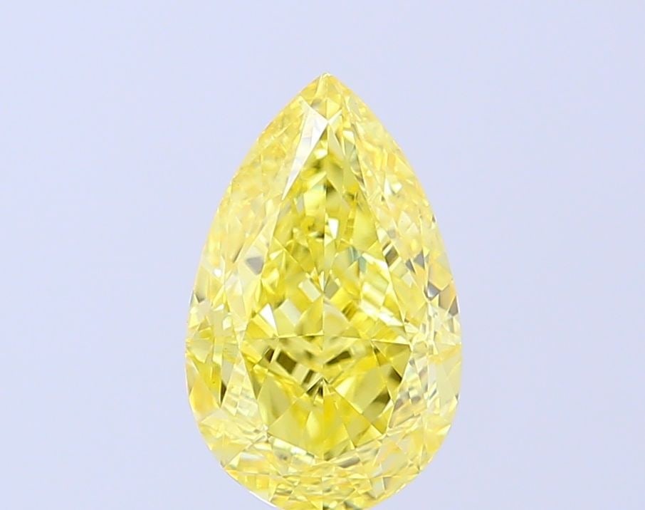 Loose Diamond - PEAR 2.61ct Fancy Intense Yellow VVS2: Loose Diamond - PEAR 2.61ct Fancy Intense Yellow VVS2 Source: This is a real non-mined Diamond that has been grown in a lab Shape: PEAR Carats: 2.61 Color: Fancy Intense Yellow Certification: IGI Vide