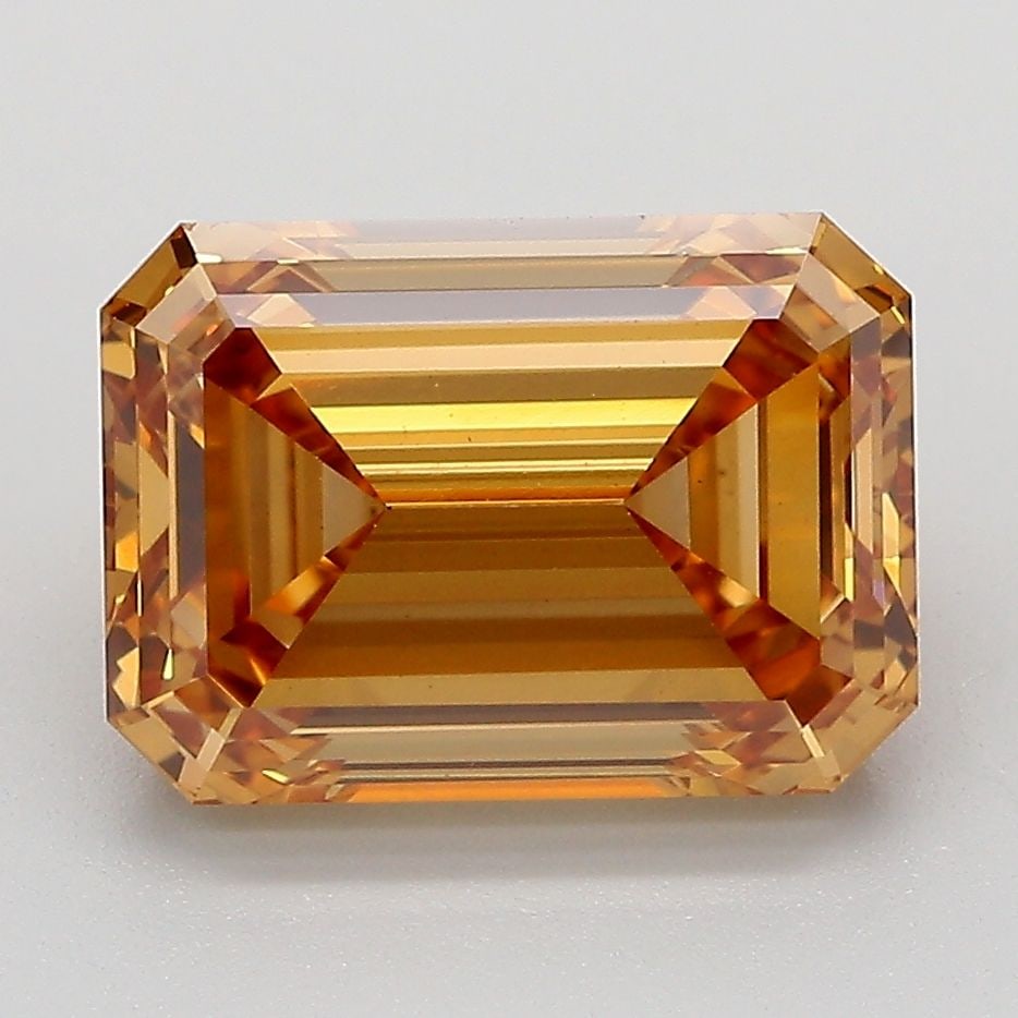 Loose Diamond - EMERALD 4.08ct Fancy Light Yellowish Brown VS1: Loose Diamond - EMERALD 4.08ct Fancy Light Yellowish Brown VS1 Source: This is a real non-mined Diamond that has been grown in a lab Shape: EMERALD Carats: 4.08 Color: Fancy Light Yellowish Brown Cert