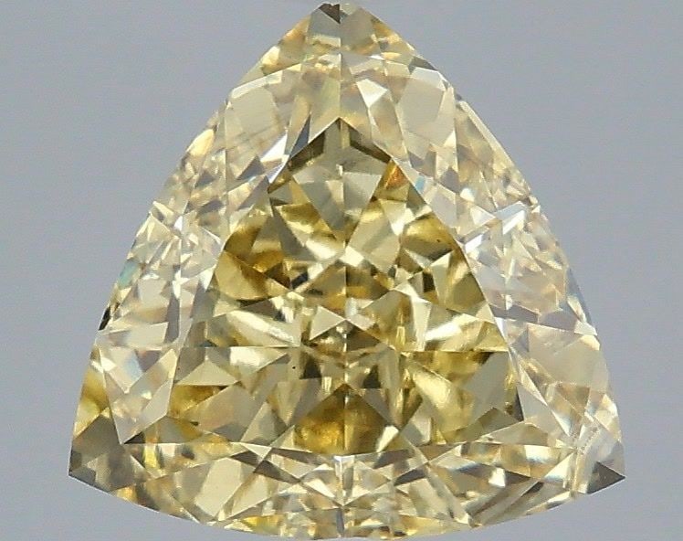 Loose Diamond - TRIANGULAR 3.05ct Fancy Intense Yellow VS2: Loose Diamond - TRIANGULAR 3.05ct Fancy Intense Yellow VS2 Source: This is a real non-mined Diamond that has been grown in a lab Shape: TRIANGULAR Carats: 3.05 Color: Fancy Intense Yellow Certificatio