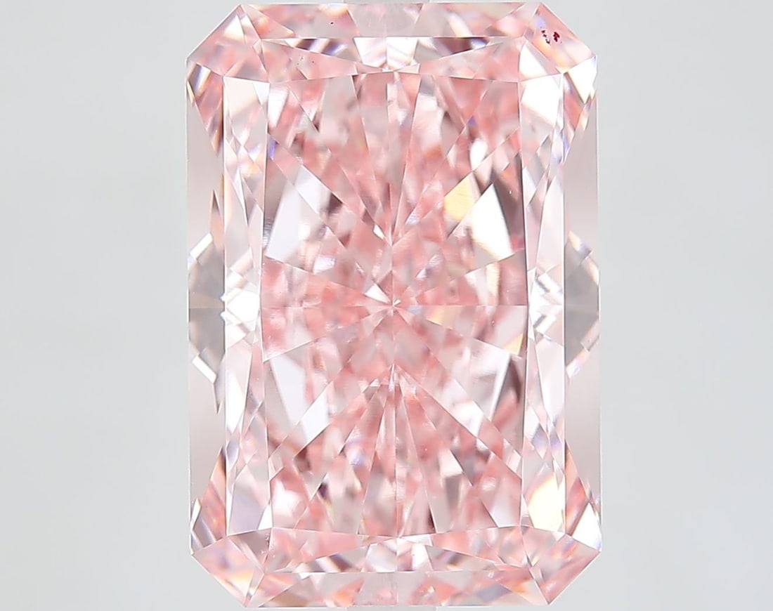 Loose Diamond - RADIANT 10.03ct Fancy Vivid Pink VVS2: Loose Diamond - RADIANT 10.03ct Fancy Vivid Pink VVS2 Source: This is a real non-mined Diamond that has been grown in a lab Shape: RADIANT Carats: 10.03 Color: Fancy Vivid Pink Certification: IGI Vide