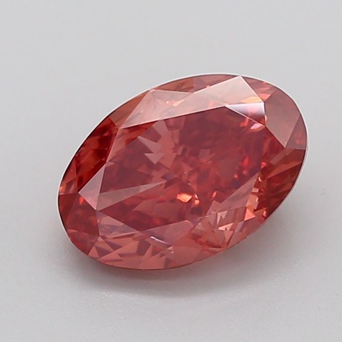 Loose Diamond - OVAL 3.0ct Fancy Vivid Brownish Pink VS1: Loose Diamond - OVAL 3.0ct Fancy Vivid Brownish Pink VS1 Source: This is a real non-mined Diamond that has been grown in a lab Shape: OVAL Carats: 3.0 Color: Fancy Vivid Brownish Pink Certification: I